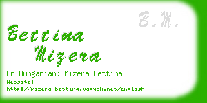 bettina mizera business card